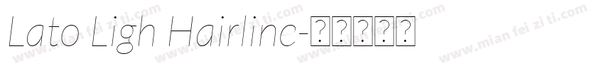 Lato Ligh Hairline字体转换